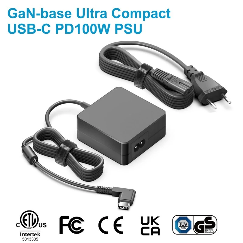 ອະແດັບເຕີໄຟ 100W GaN Square PD USB-C