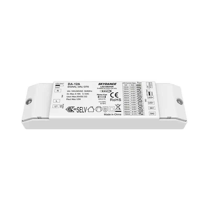 12W Constant Current DALI Dimmable LED Driver
