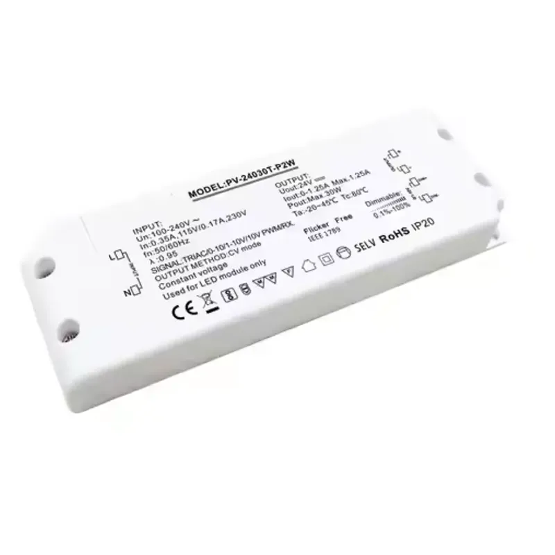 ເປັນຫຍັງ 30W Constant Voltage Triac Dimming LED Driver ເປັນທາງເລືອກທີ່ດີທີ່ສຸດສໍາລັບການແກ້ໄຂແສງສະຫວ່າງທີ່ທັນສະໄຫມ