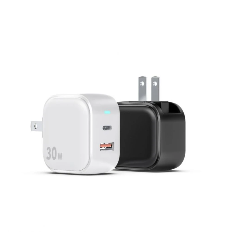 ເຄື່ອງສາກໄວ 30WPD ດ້ວຍ USB-A ແລະ USB-C