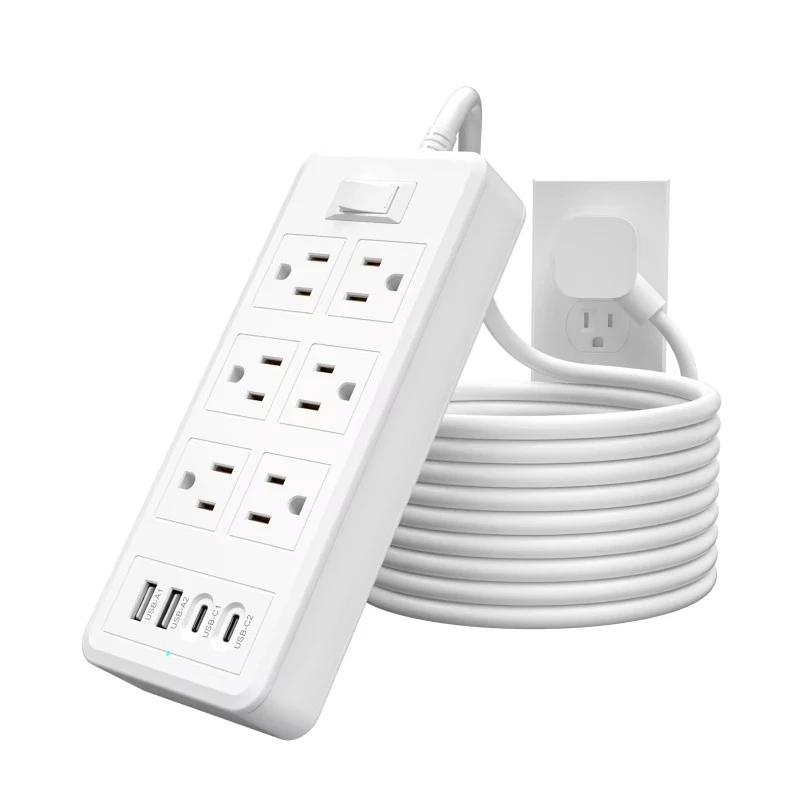 6 ຊ່ອງສຽບ USB 4 ຊ່ອງສຽບໄຟຂອງສະຫະລັດ