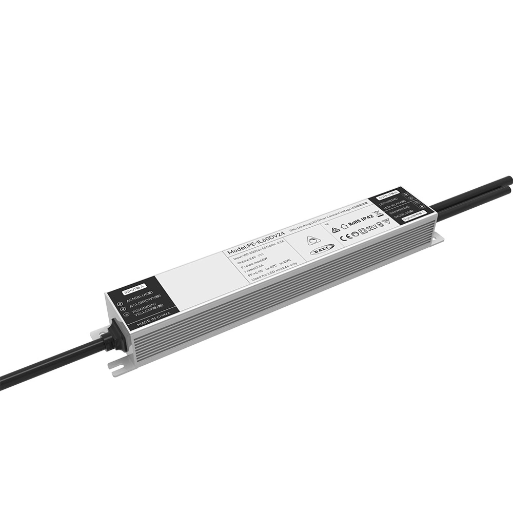 60W ແຮງດັນຄົງທີ່ 0/1-10V Dimmable LED Driver