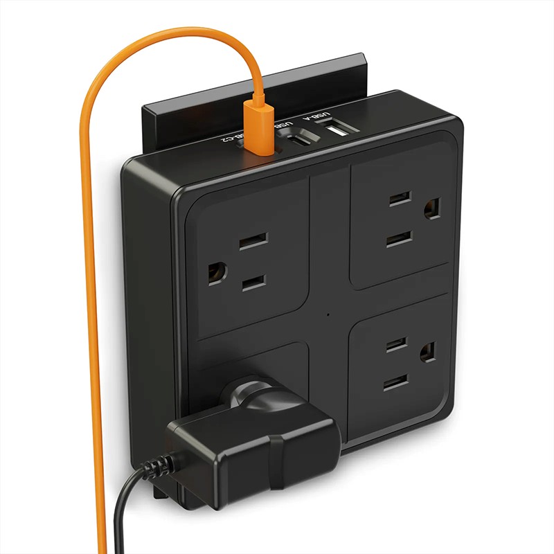 4 Outlets Us Wall Power Strip