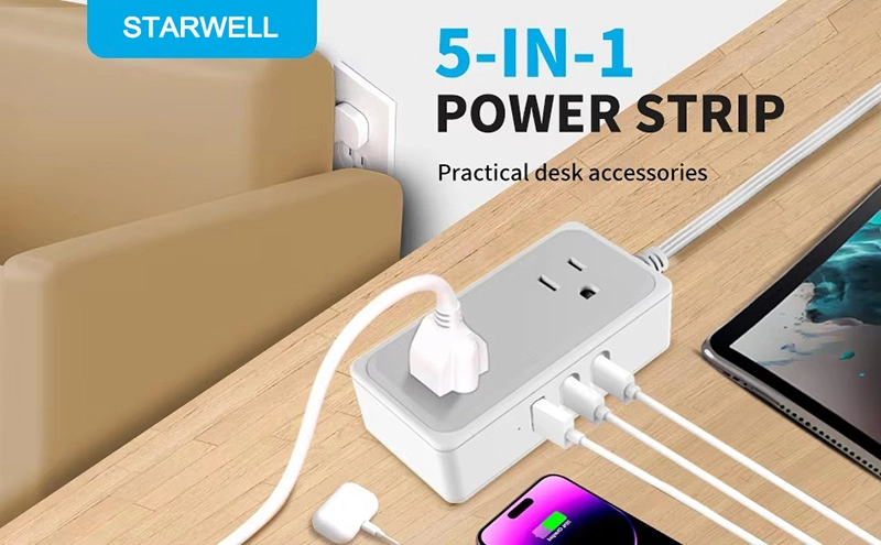 2 Outlets Us Power Strip